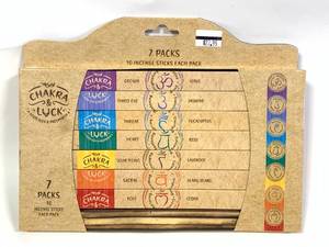 Chakra, Luck & Prosperity, Incense Sticks and Holder
