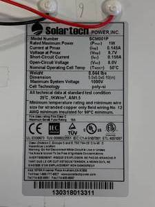 1 Watt Solar Panel