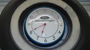 lot 220 image: Ford Motor Sports Clock.