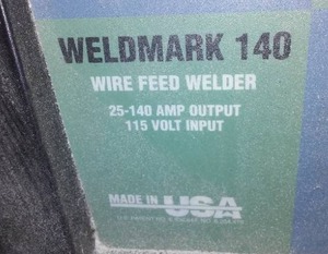 lot 222 image: Weldmark 140 Wire Feed Welder