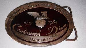 lot 172 image: John Deere Belt Buckle. Macombers 1984 #1222 Of 1500