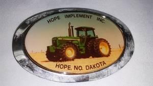 lot 180 image: John Deere Belt Buckle Hope ND Implement Inc.
