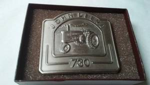 lot 183 image: John Deere Belt Buckle Tractor 730