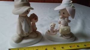 lot 187 image: (2) Precious Moments  Boy And Girl Dress Up Special Mom And Dad