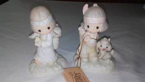 lot 196 image: (2) Precious Moments Burden And Love
