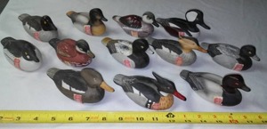 lot 198 image: (12) Ducks  Liquor Bottles By Hoffman