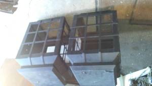 lot 243 image: (2) Massive Metal Exterior House Lights