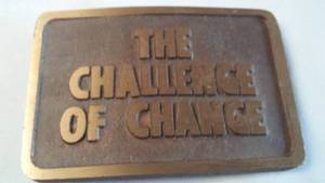 lot 299 image: Belt Buckle The Challenge Of Change