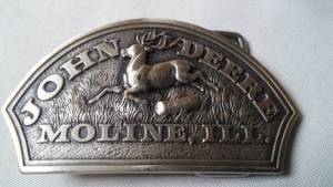 lot 334 image: John Deere Belt Buckle 1876 Trademark