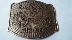 lot 337 image: John Deere Belt Buckle The Waterloo Boy 3291000