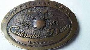 lot 341 image: John Deere Belt Buckle Macombers 1911500