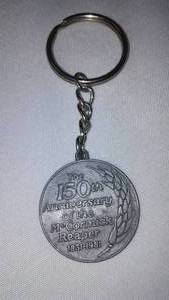 lot 362 image: International Harvester Keychain McCormick Reaper 150 Anniversary