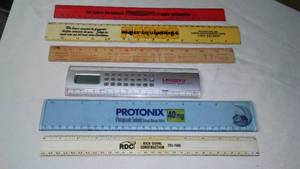 lot 326 image: (6) Vintage Rulers, Lexapro, Protonix And More