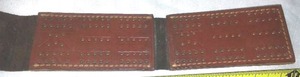 lot 330 image: Leather Pocket Cribbage Board