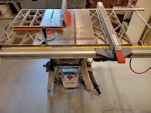Rigid Table Saw with Dust Collector, Incra Miter 1000 and Inserts.
