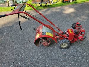 Recently Tuned Troy Bilt Junior Tiller with Manual.
