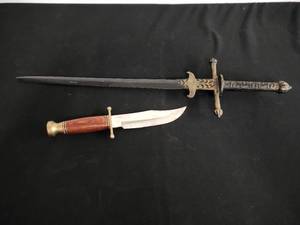 Knife And Decorative Sword