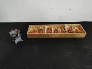 Figurine Set And Toothpick Holder