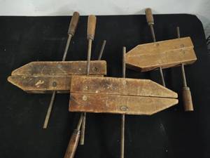 Three Large Wood Clamps