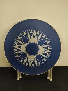 Nautical Compass Folding Table