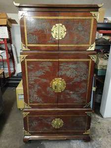 Asian Style Entertainment Cabinet
