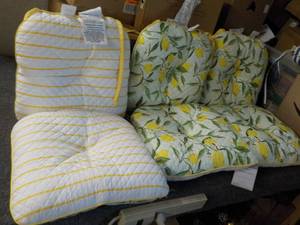 6 Reversible Chair Cushions...