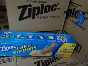 Case of 12 Boxes Ziploc Perfect Por...