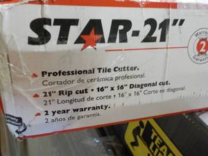 Star 21 Tile Cutter...