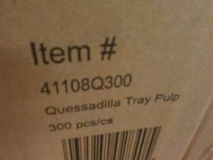 Case of 300 Sabert Quesadilla Pulp ...