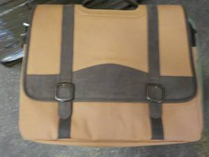 Canvas and Leather Bag with Should ...