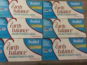 6 x 1 pound boxes frozen earth balance butter sticks