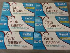 6 x 1 pound boxes frozen earth balance butter sticks