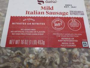 Case of 16 oz Frozen Pkgs Mild Ital...