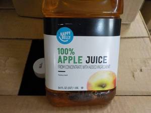 8 - 64 oz Bottles 365 Apple Juice...