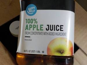 8 - 64 oz Bottles 365 Apple Juice...