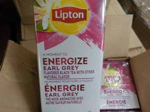 Case of 6 Boxes Lipton Energize Ear...