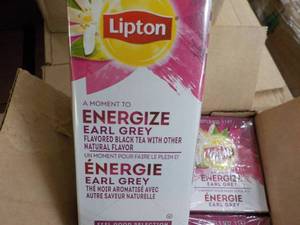 Case of 6 Boxes Lipton Energize Ear...