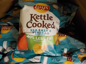 Case of Lays Kettle Cooked Sea Salt...