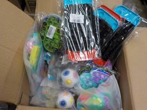 Box of Push Pop Bubble Toys...