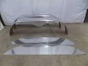 Aluminum Tandem Trailer Fenders with backs (New)