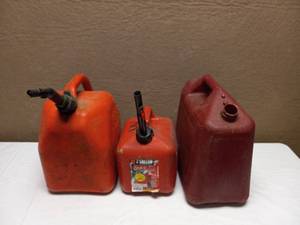 (3) GAS CANS