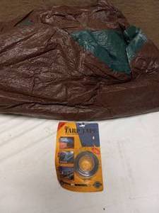 (2) TARPS AND TARP TAPE
