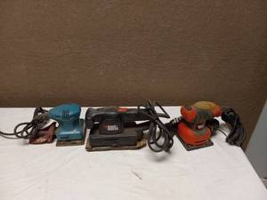 (3) SANDERS BLACK AND DECKER AND MAKITA