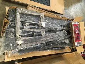 Hampton Bay 10 ft. x 10 ft. Holden Outdoor Patio Black Hard Top Galvanized Steel Gazebo Customer Returns See Terms on Auction