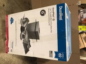 DuraVent 6 in. x 17 in. Triple-Wall Chimney Pipe Up Through the Ceiling Basic Install Kit  Customer Returns See Terms on Auction