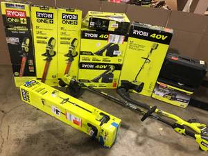 Lot of Mixed Assorted Ryobi Lawn Care Power Tools Customer Returns See Terms on Auction