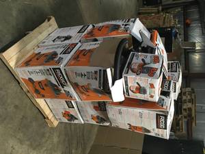 Pallet of Ridgid WetDryShop Vacs Various Models, Sizes, and Conditions Customer Returns See Terms on Auction