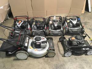 Lot of Assorted Lawn Mowers Various Models and Conditions Customer Returns See Terms on Auction