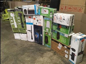 Pallet of Assorted Mailboxes Various Models and Conditions Customer Returns See Terms on Auction