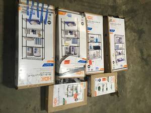 Lot of Assorted Utility Shelving Customer Returns See Terms on Auction